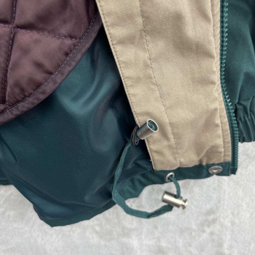 Vintage London Fog Men's Large Green Quilted Chore Jacket 90s Utility Gorpcore - Picture 9 of 16